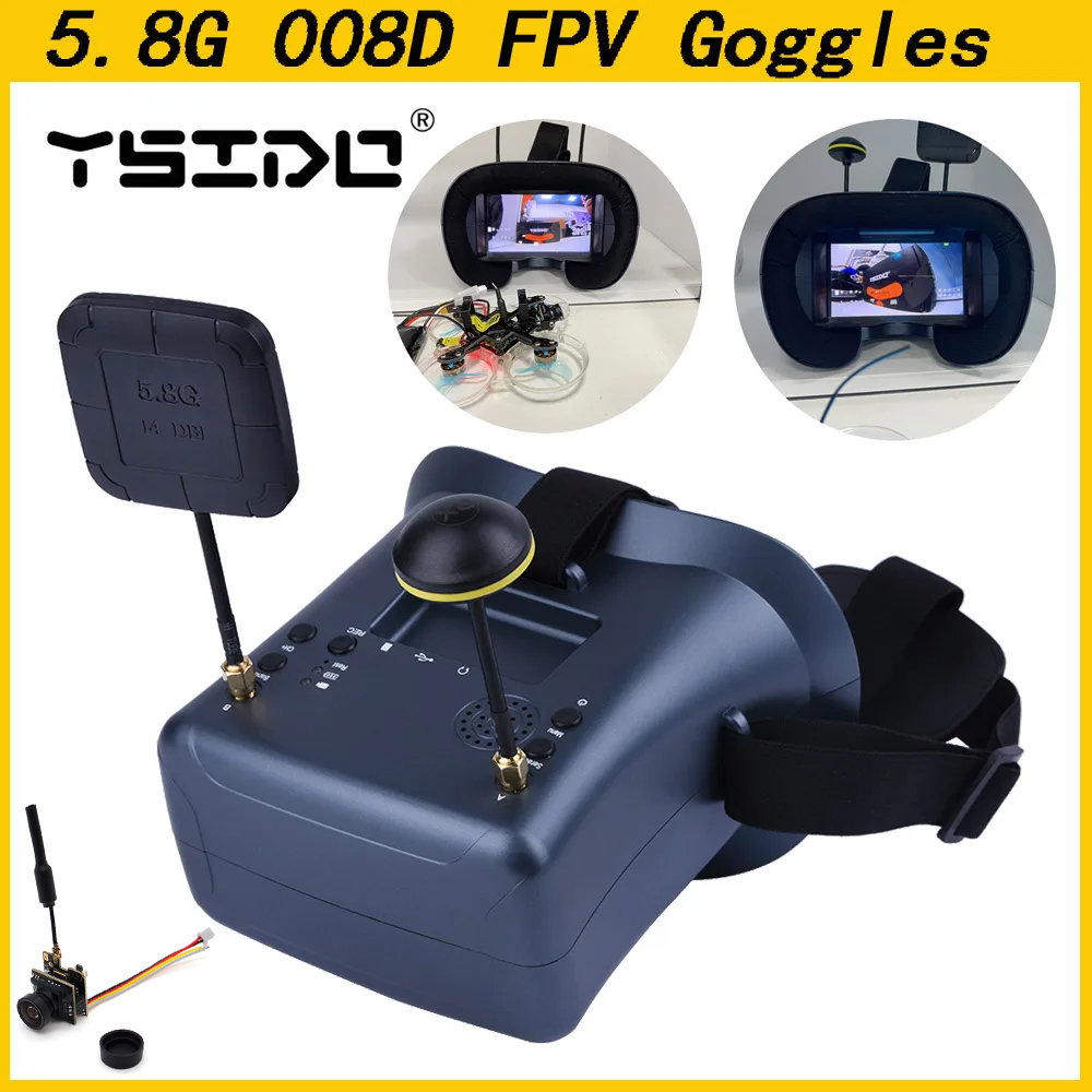 Skyzone Sky04O Pro Fpv Goggles - 008d 5.8g 40ch 4.3 Polegada 800*480